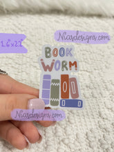 Load image into Gallery viewer, Book Worm Sticker
