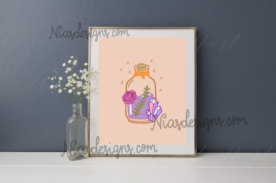 Wish In A Bottle Print